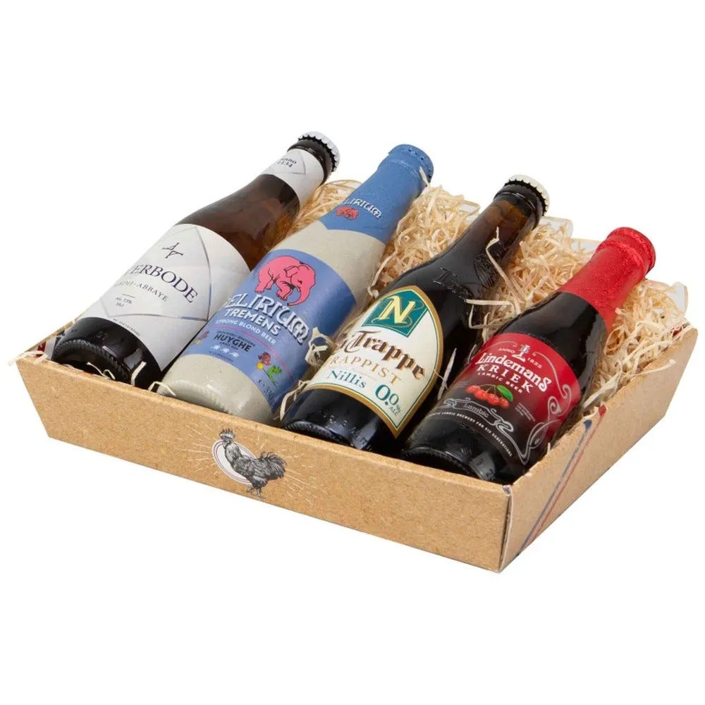 Corbeille carton gallus 28,5x21x5,5 cm en carton livre a plat